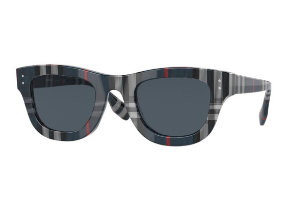 Burberry BE4352 394787 Navy Check/Dark Grey
