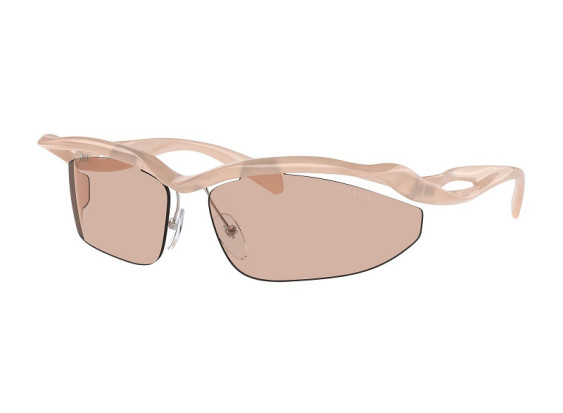 Prada PRA25S 12S4I2 Opal Peach/Light Brown