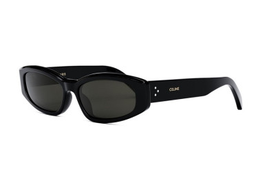 Celine CL40252I 01A Shiny Black/Smoke