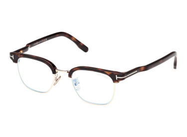 Tom Ford FT5932-D-B 052 Dark Havana/Blue Block 47mm