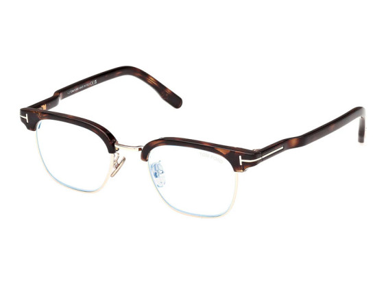 Tom Ford FT5932-D-B 052 Dark Havana/Blue Block 47mm