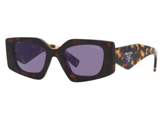 Prada PR15YSF 2AU05Q Tortoise/Violet Mirror Internal Silver