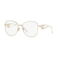 Prada PR57YS ZVN08N Pale Gold/Clear Blue Light Filter