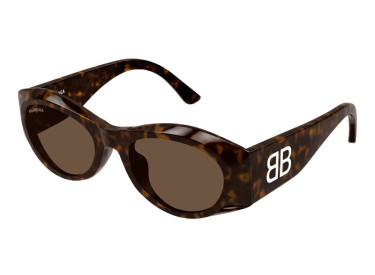 Balenciaga BB0396SK 002 Dark Havana/Brown
