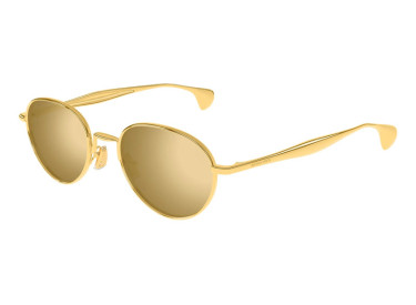 Bottega Veneta BV1396S 002 Gold/Grey with Gold Mirror