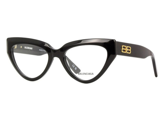 Balenciaga BB0276O 001 Black 53mm