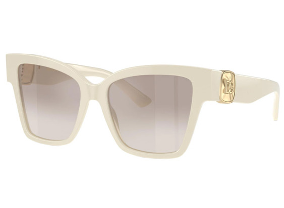 Dolce & Gabbana DG4470F 331294 Cream/Clear Gradient Brown with Silver Mirror