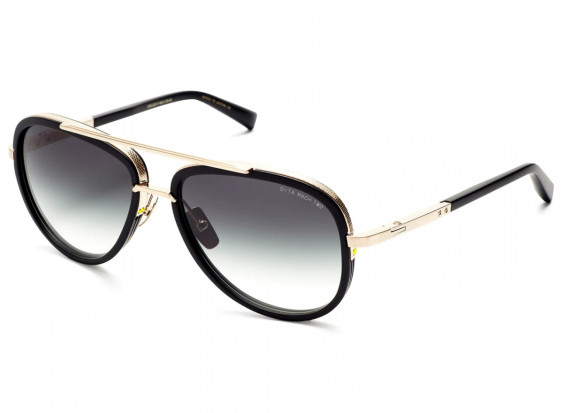 Dita MACH-TWO-DRX-2031-F-60 Matte Black-Antique 12K Gold / G-15 to Clear