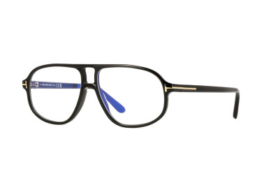 Tom Ford FT6082-B 001 Shiny Black 57mm