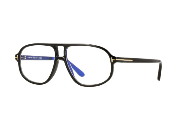 Tom Ford FT6082-B 001 Shiny Black 57mm