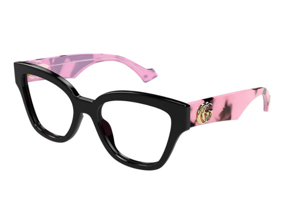 Gucci GG1424O 012 Black with Pink Camouflage Havana 54mm