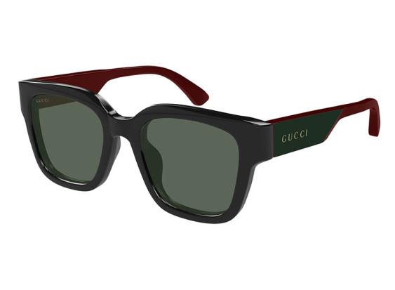 Gucci GG1670SK 005 Shiny Black/Green
