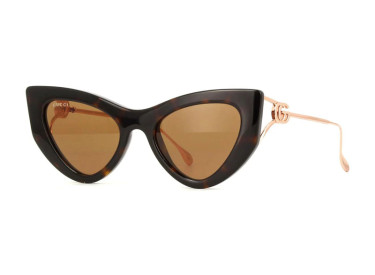 Gucci GG1565S 002 Dark Havana/Gold/Brown