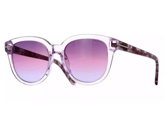 Tom Ford FT0914 78Z Transparent Lilac with Lilac Vintage Havana/Gradient Purple