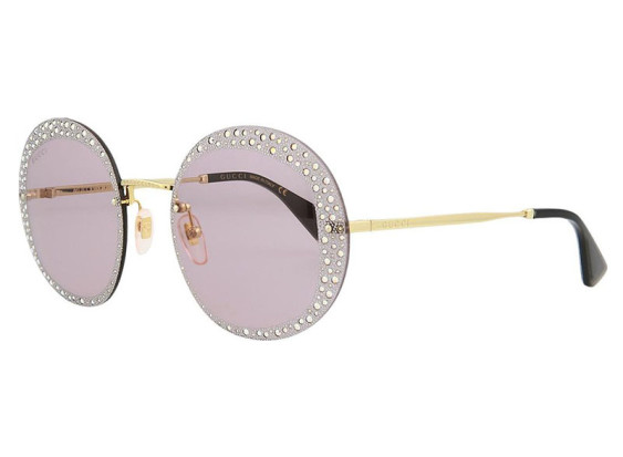 Gucci GG0899S 001 Gold/Violet With Crystals