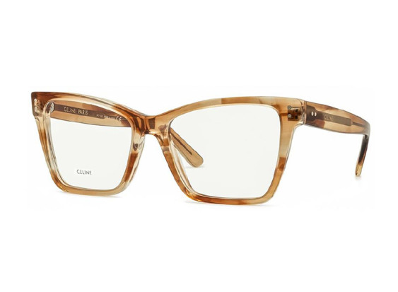 Celine CL50023F 056 Flamed Orange Havana 55mm