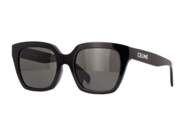 Celine CL40198F 01A Shiny Black/Smoke