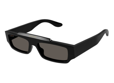 Gucci GG1592S 005 Shiny Black/Brown Polarized