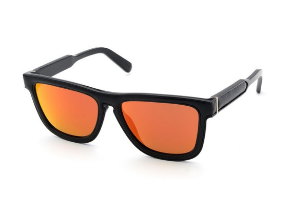 Loewe LW40004I 01G Black Leather/Red Mirrored