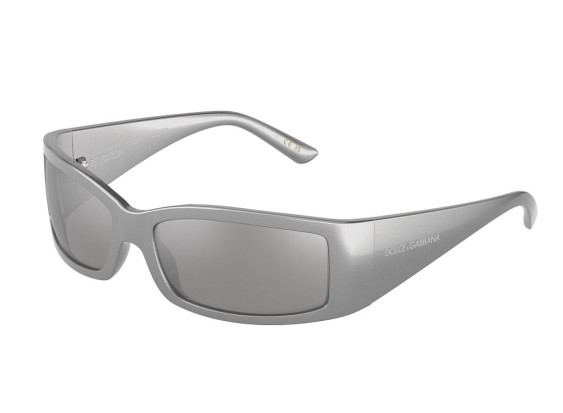 Dolce & Gabbana DG6188 34156G Metallic Grey/Light Grey Mirror Silver