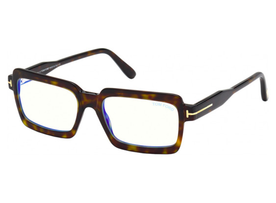 Tom Ford FT5711-B 052 Dark Havana/Clear Blue Light Block 54mm