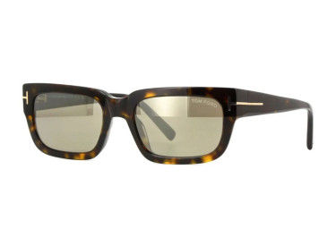 Tom Ford FT1075 52L Dark Havana/Roviex Mirror