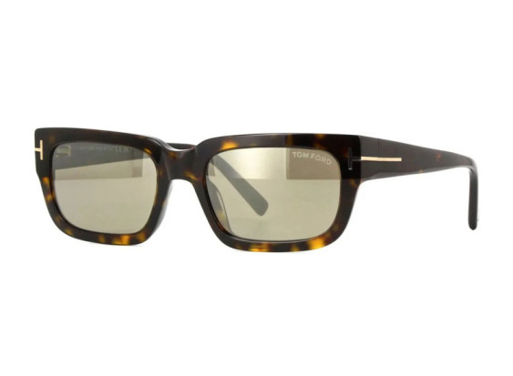 Tom Ford FT1075 52L Dark Havana/Roviex Mirror