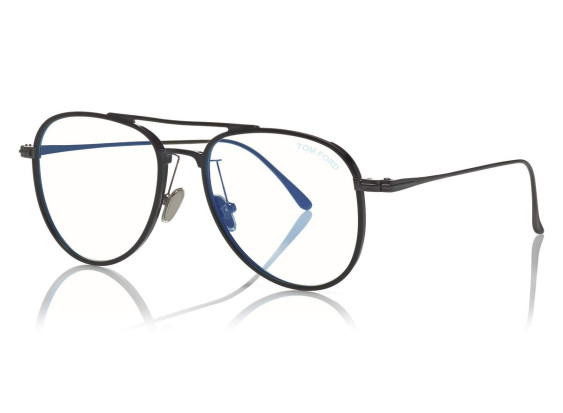 Tom Ford FT5666-B/O 001 Black/Gunmetal 52mm