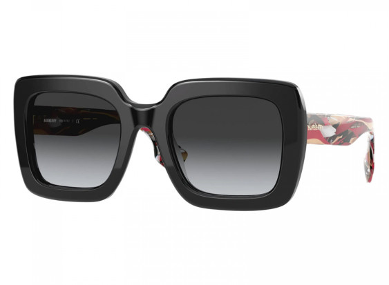Burberry BE4284 3803T3 Black/Multicolor/Grey 52mm