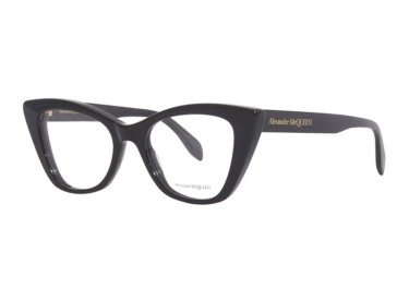 Alexander McQueen AM0305O 001 Shiny Black 50mm