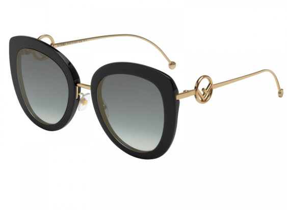 Fendi FF0409/S 807EZ Black Gold/Green