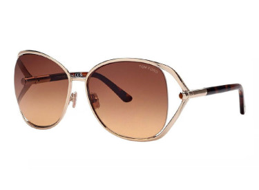 Tom Ford FT1091 28F Shiny Rose Gold/Brown Gradient