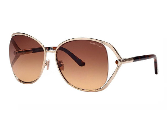 Tom Ford FT1091 28F Shiny Rose Gold/Brown Gradient