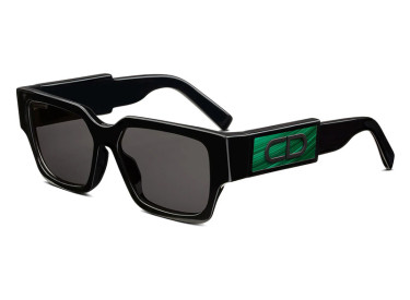 Dior CD SU 16A0 Black with Malachite Stone Insert/Smoke