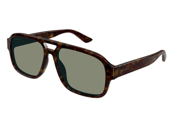 Gucci GG1342S 003 Dark Havana/Dark Green