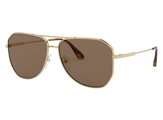 Prada PR63XS 5AK05D Gold/Brown Mirror Internal Grey 58mm