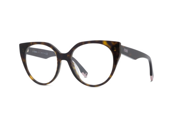Fendi FE50003I 052 Dark Havana 54mm