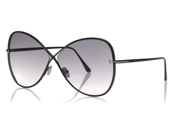 Tom Ford FT0842 01B Shiny Black/Gradient Smoke