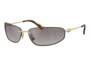 Miu Miu MUA50S ZVN30C Pale Gold/Blue Mirror Silver Gradient