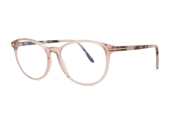 Tom Ford FT5810-B 072 Shiny Pink/Clear Blue Light Block 53mm