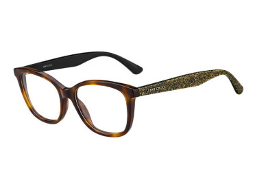 Jimmy Choo JC188 0OCY 00 Dark Havana with Gold Glitter 52mm