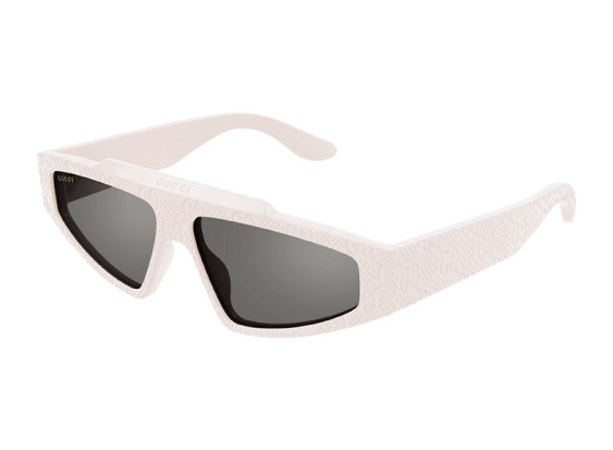 Gucci GG1591S 005 Ivory with GG Pattern/Grey Mirror