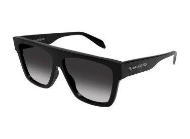 Alexander McQueen AM0302S 001 Shiny Black/Grey Gradient
