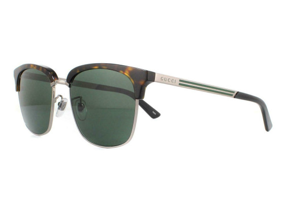 Gucci GG0697S 003 Havana Ruthenium/Green