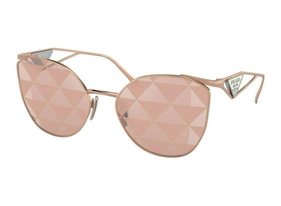 Prada PR50ZS SVF05T Pink Gold/Pink Tampo Triangles Silver