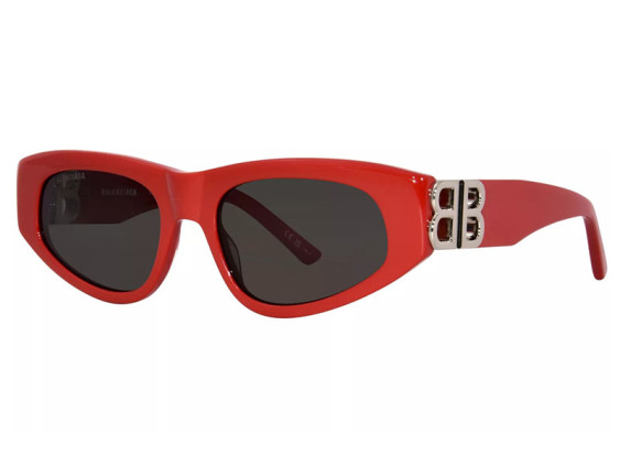 Balenciaga BB0095S 016 Red/Silver/Grey