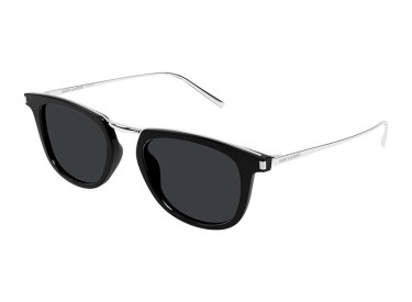 Saint Laurent SL753 001 Shiny Black/Silver/Grey