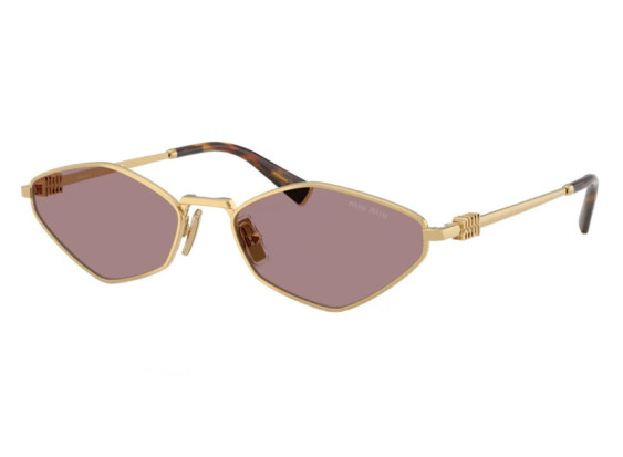 Miu Miu MU56ZS 5AK20I Gold/Light Purple Brown