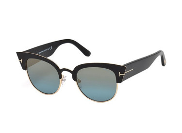 Tom Ford FT0607 05X Shiny Black/Blue Mirror