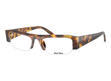Miu Miu MUB07S 14L08N Havana/Clear Blue-Violet Light Filter